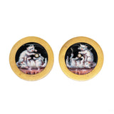 Victorian Cat Earrings-Charlotte Sayers Antique Jewellery