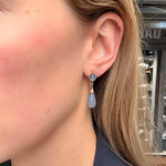 Victorian Chalcedony Earrings-Charlotte Sayers Antique Jewellery