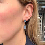 Victorian Chalcedony Earrings-Charlotte Sayers Antique Jewellery