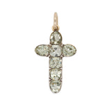 Victorian Chrysolite Cross Pendant-Charlotte Sayers Antique Jewellery
