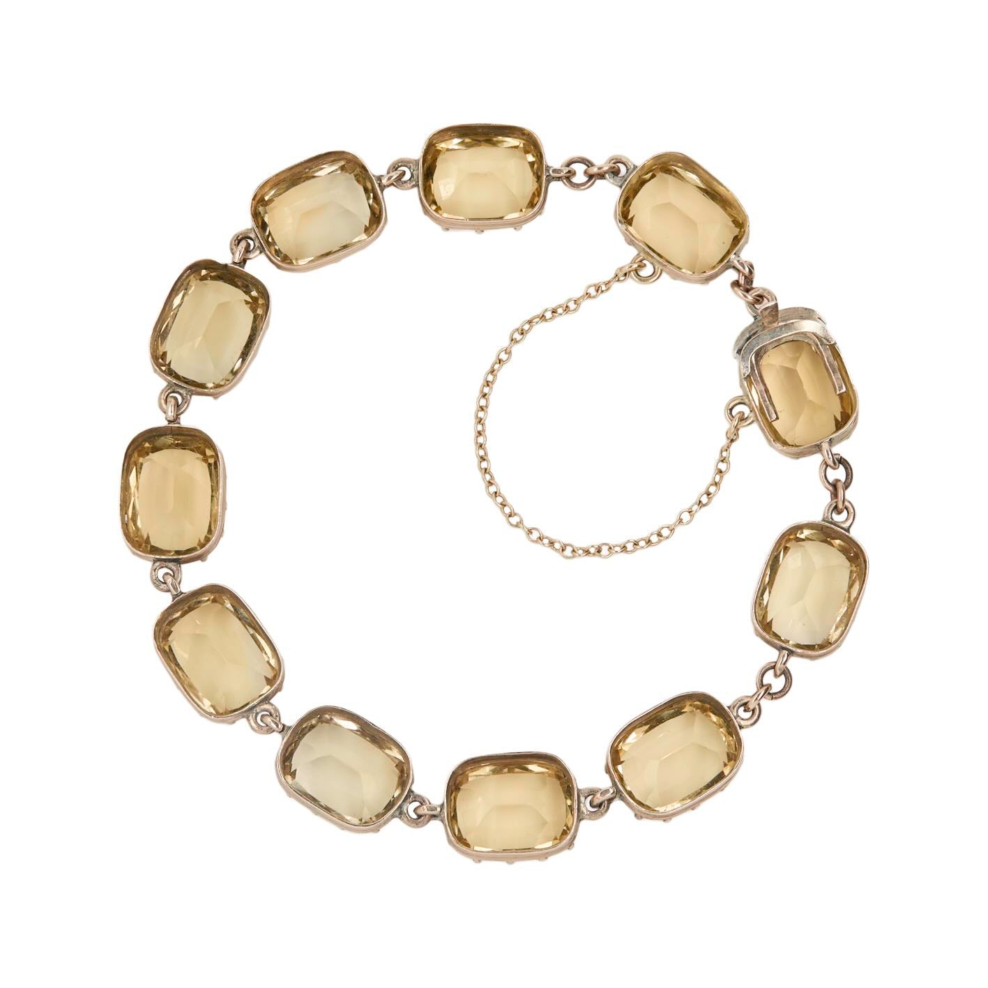 Victorian Citrine Bracelet-Charlotte Sayers Antique Jewellery