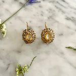 Victorian Citrine Day & Night Earrings-Charlotte Sayers Antique Jewellery