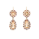 Victorian Citrine Drop Earrings-Charlotte Sayers Antique Jewellery
