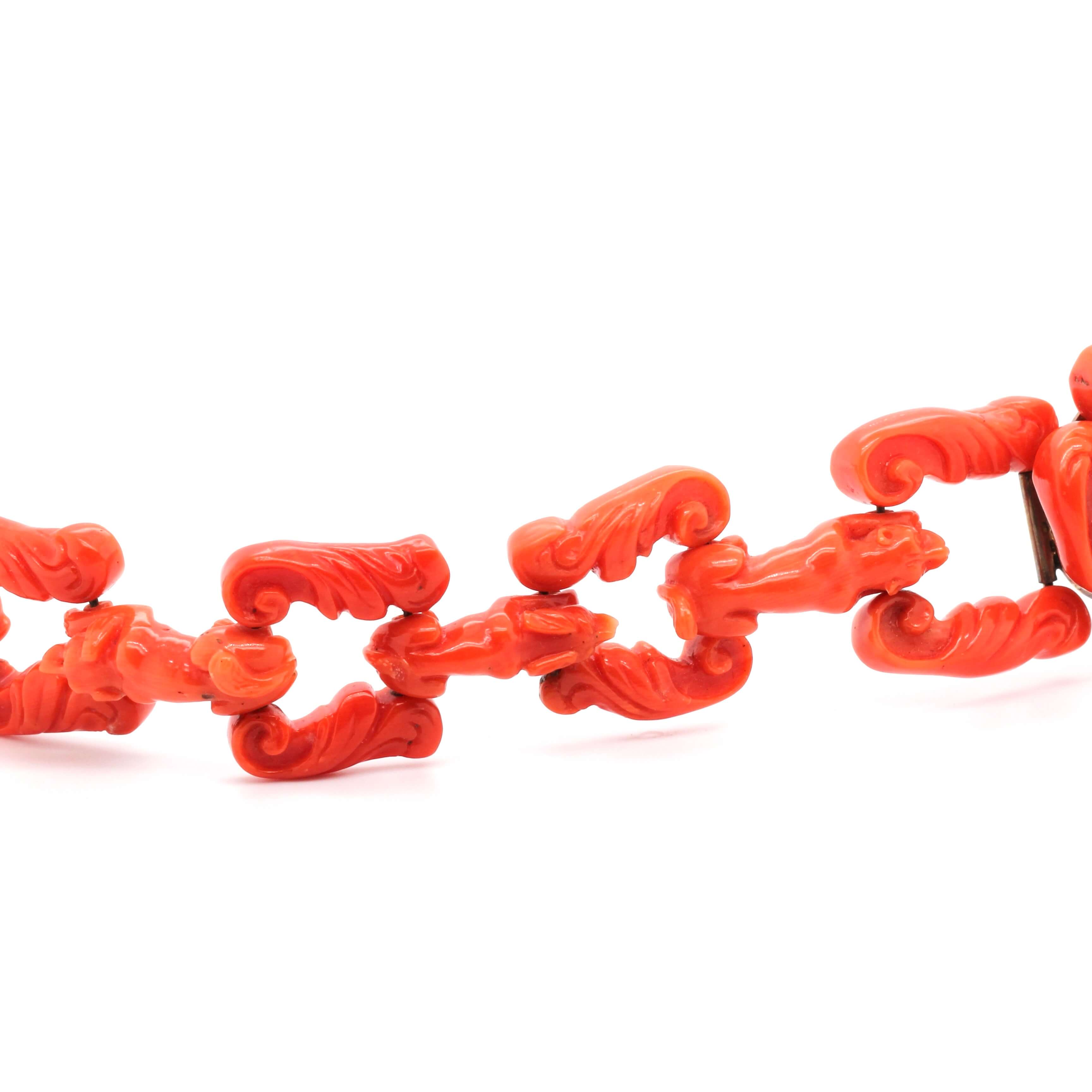 Victorian Coral Bracelet-Charlotte Sayers Antique Jewellery