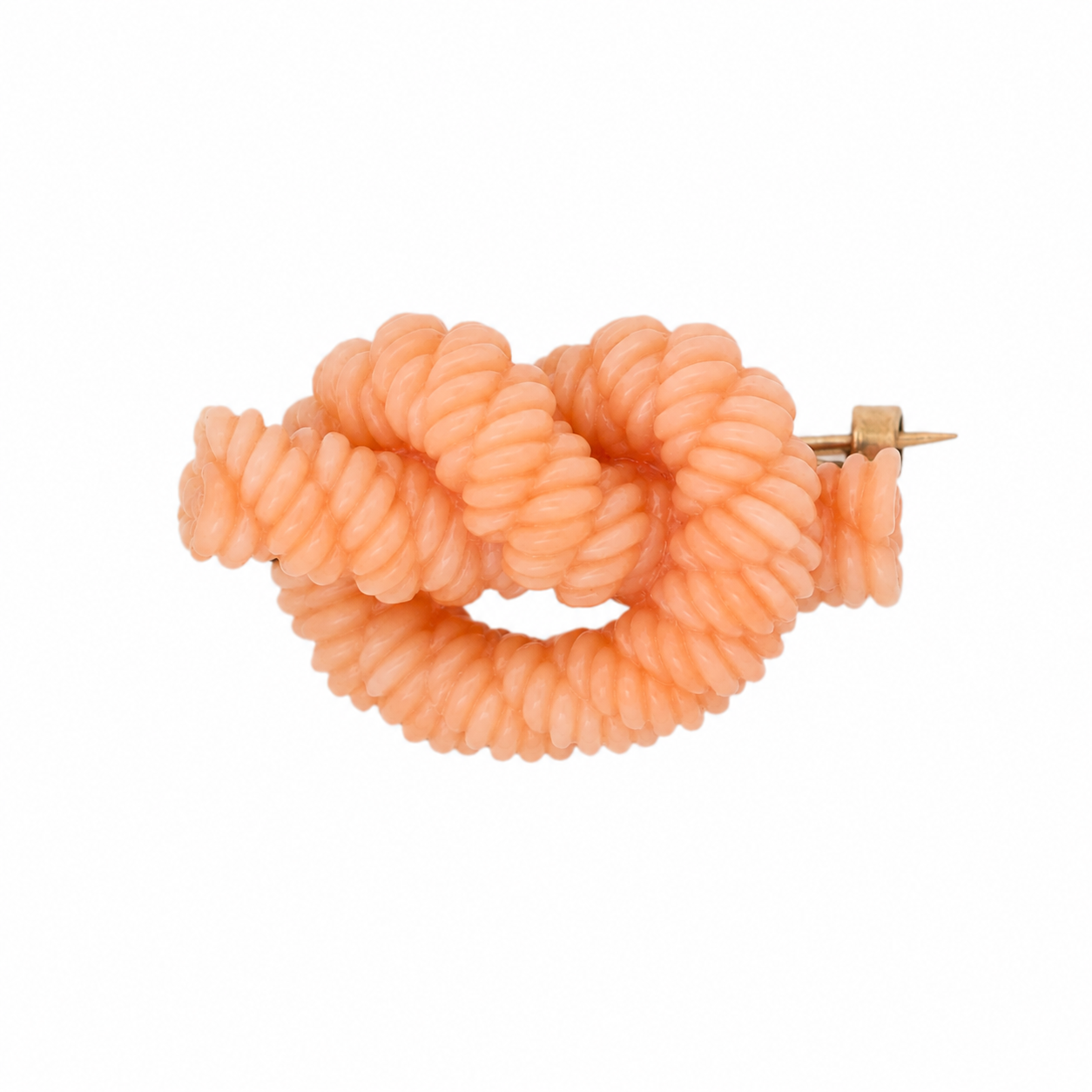 Victorian Coral Lovers Knot Suite-Charlotte Sayers Antique Jewellery