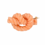 Victorian Coral Lovers Knot Suite-Charlotte Sayers Antique Jewellery
