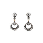 Victorian Crescent Drop Earrings-Charlotte Sayers Antique Jewellery