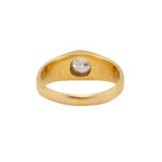 Victorian Cushion Cut Diamond Gypsy Ring-Charlotte Sayers Antique Jewellery