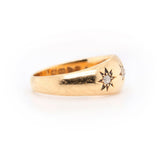 Victorian Diamond 3 Star Gypsy Ring-Charlotte Sayers Antique Jewellery