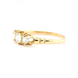 Victorian Diamond 3 Stone Ring-Charlotte Sayers Antique Jewellery