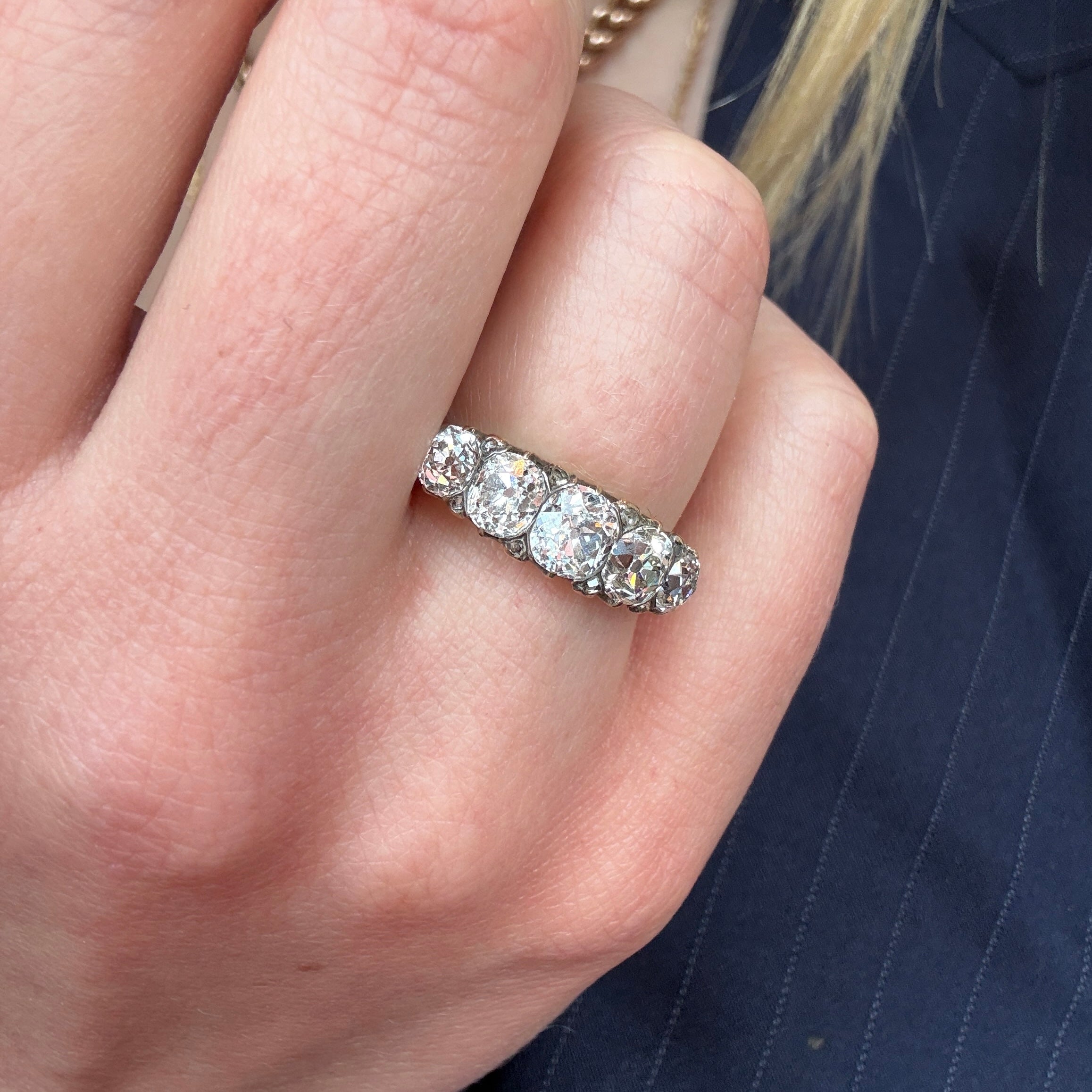 Victorian Diamond Stone Ring – Charlotte Sayers