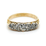 Victorian Diamond 5 Stone Ring-Charlotte Sayers Antique Jewellery