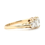 Victorian Diamond 5 Stone Ring-Charlotte Sayers Antique Jewellery