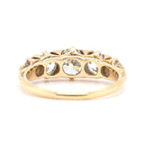 Victorian Diamond 5 Stone Ring-Charlotte Sayers Antique Jewellery