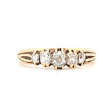 Victorian Diamond 5 Stone Ring-Charlotte Sayers Antique Jewellery