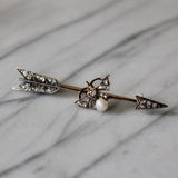 Victorian Diamond Arrow Brooch-Charlotte Sayers Antique Jewellery