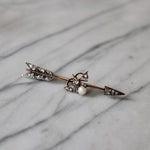 Victorian Diamond Arrow Brooch-Charlotte Sayers Antique Jewellery