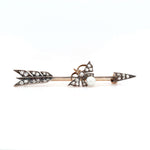 Victorian Diamond Arrow Brooch-Charlotte Sayers Antique Jewellery