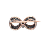 Victorian Diamond Bow Brooch-Charlotte Sayers Antique Jewellery