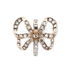 Victorian Diamond Bow Pendant-Charlotte Sayers Antique Jewellery