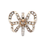 Victorian Diamond Bow Pendant-Charlotte Sayers Antique Jewellery