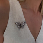 Victorian Diamond Butterfly Brooch-Charlotte Sayers Antique Jewellery