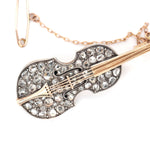 Victorian Diamond Cello Brooch-Charlotte Sayers Antique Jewellery