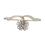Victorian Diamond Clover Brooch-Charlotte Sayers Antique Jewellery