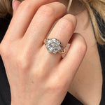 Victorian Diamond Cluster Ring-Charlotte Sayers Antique Jewellery