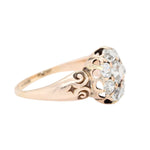 Victorian Diamond Cluster Ring-Charlotte Sayers Antique Jewellery