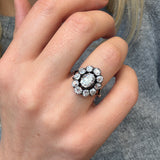 Victorian Diamond Cluster Ring-Charlotte Sayers Antique Jewellery