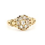 Victorian Diamond Cluster Ring-Charlotte Sayers Antique Jewellery