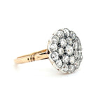 Victorian Diamond Cluster Ring-Charlotte Sayers Antique Jewellery