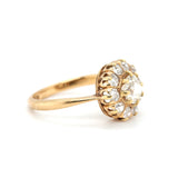 Victorian Diamond Cluster Ring-Charlotte Sayers Antique Jewellery