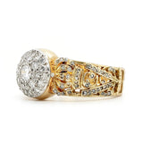 Victorian Diamond Cluster Ring-Charlotte Sayers Antique Jewellery