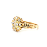 Victorian Diamond Cluster Ring-Charlotte Sayers Antique Jewellery