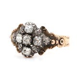 Victorian Diamond Cluster Ring-Charlotte Sayers Antique Jewellery