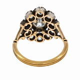 Victorian Diamond Cluster Ring-Charlotte Sayers Antique Jewellery