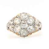 Victorian Diamond Cluster Ring-Charlotte Sayers Antique Jewellery