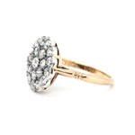 Victorian Diamond Cluster Ring-Charlotte Sayers Antique Jewellery