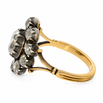 Victorian Diamond Cluster Ring-Charlotte Sayers Antique Jewellery