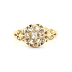 Victorian Diamond Cluster Ring-Charlotte Sayers Antique Jewellery