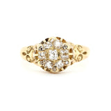 Victorian Diamond Cluster Ring-Charlotte Sayers Antique Jewellery