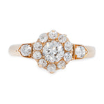 Victorian Diamond Cluster Ring-Charlotte Sayers Antique Jewellery