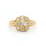 Victorian Diamond Cluster Ring-Charlotte Sayers Antique Jewellery