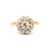 Victorian Diamond Cluster Ring-Charlotte Sayers Antique Jewellery