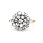 Victorian Diamond Cluster Ring-Charlotte Sayers Antique Jewellery