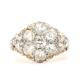 Victorian Diamond Cluster Ring-Charlotte Sayers Antique Jewellery