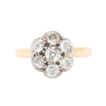 Victorian Diamond Cluster Ring-Charlotte Sayers Antique Jewellery
