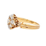 Victorian Diamond Cluster Ring in Gold-Charlotte Sayers Antique Jewellery